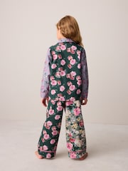 Laura Ashley Green Floral Printed Pyjamas Set - Image 3 of 11