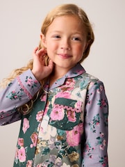 Laura Ashley Green Floral Printed Pyjamas Set - Image 4 of 11