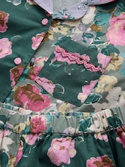 Laura Ashley Green Floral Printed Pyjamas Set - Image 8 of 11