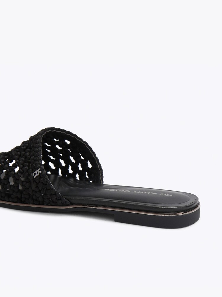 KG Kurt Geiger Black Rhoda Mule Sandals - Image 4 of 4