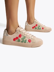 KG Kurt Geiger Beige Lillian2 Trainers - Image 1 of 5