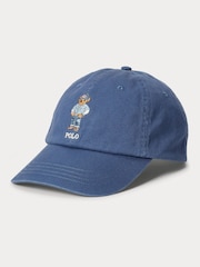 Polo Ralph Lauren Blue Polo Bear Cotton Twill Ball Cap - Image 1 of 3