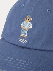 Polo Ralph Lauren Blue Polo Bear Cotton Twill Ball Cap - Image 3 of 3