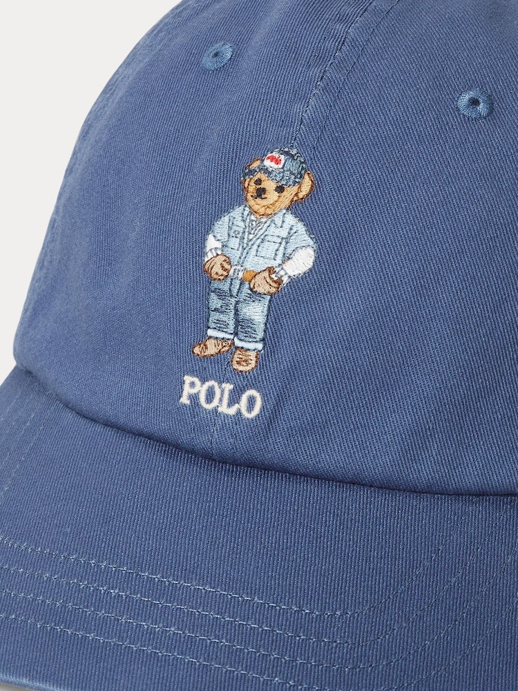 Polo Ralph Lauren Blue Polo Bear Cotton Twill Ball Cap - Image 3 of 3