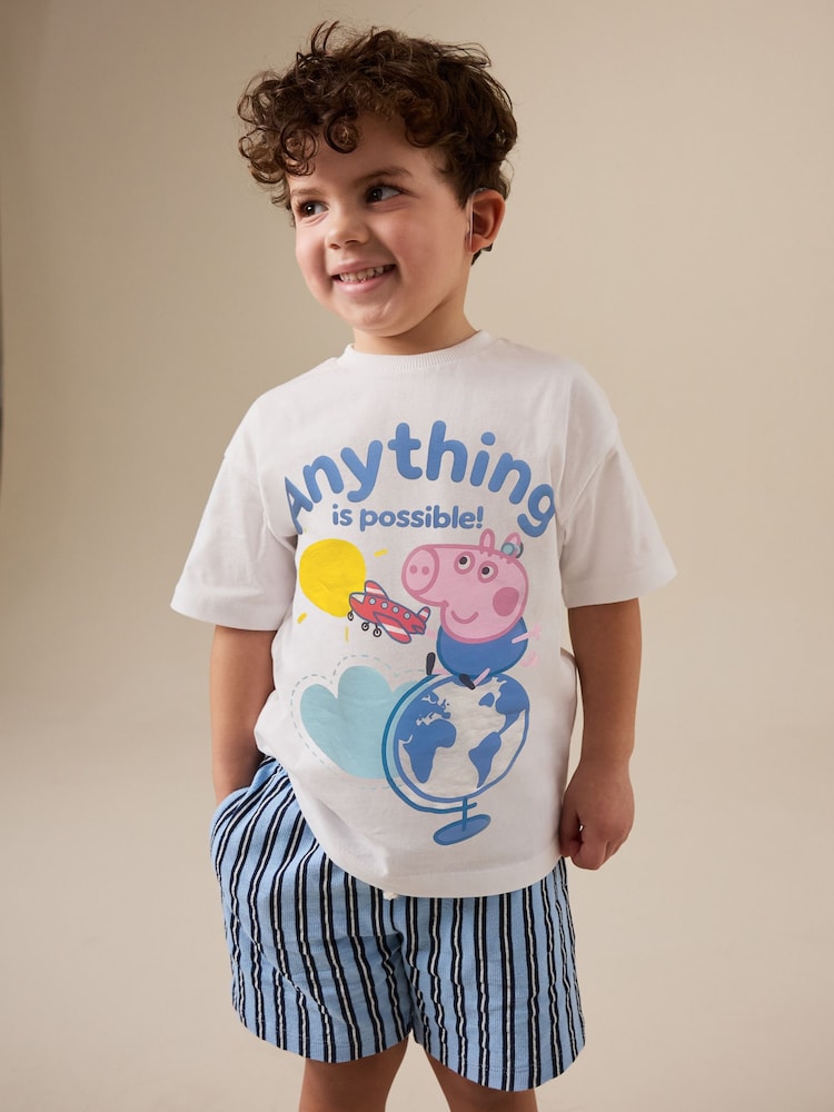 White Peppa Pig Short Sleeve T-Shirt (3mths-7yrs) - Image 1 of 1