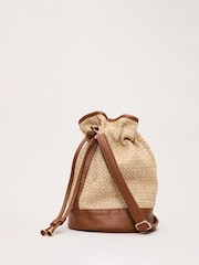Phase Eight Natural Straw Bucket Bag - Image 1 of 4