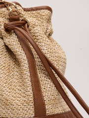 Phase Eight Natural Straw Bucket Bag - Image 2 of 4