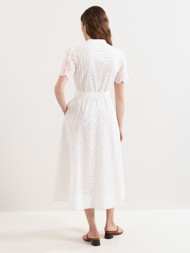 Phase Eight White Petite Aletta White Dress - Image 2 of 6