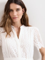 Phase Eight White Petite Aletta White Dress - Image 5 of 6