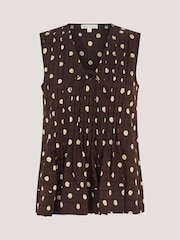 Monsoon Paris Sleeveless Polka Dot Top - Imaginea 5 din 5