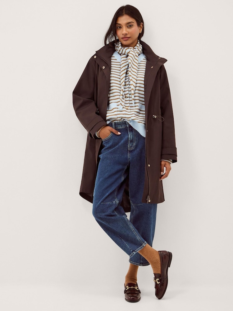 Monsoon Brown Ada Waterproof Raincoat - Image 1 of 5