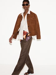 Jigsaw White Linen Pleated Waist Shirt - Image 3 of 5