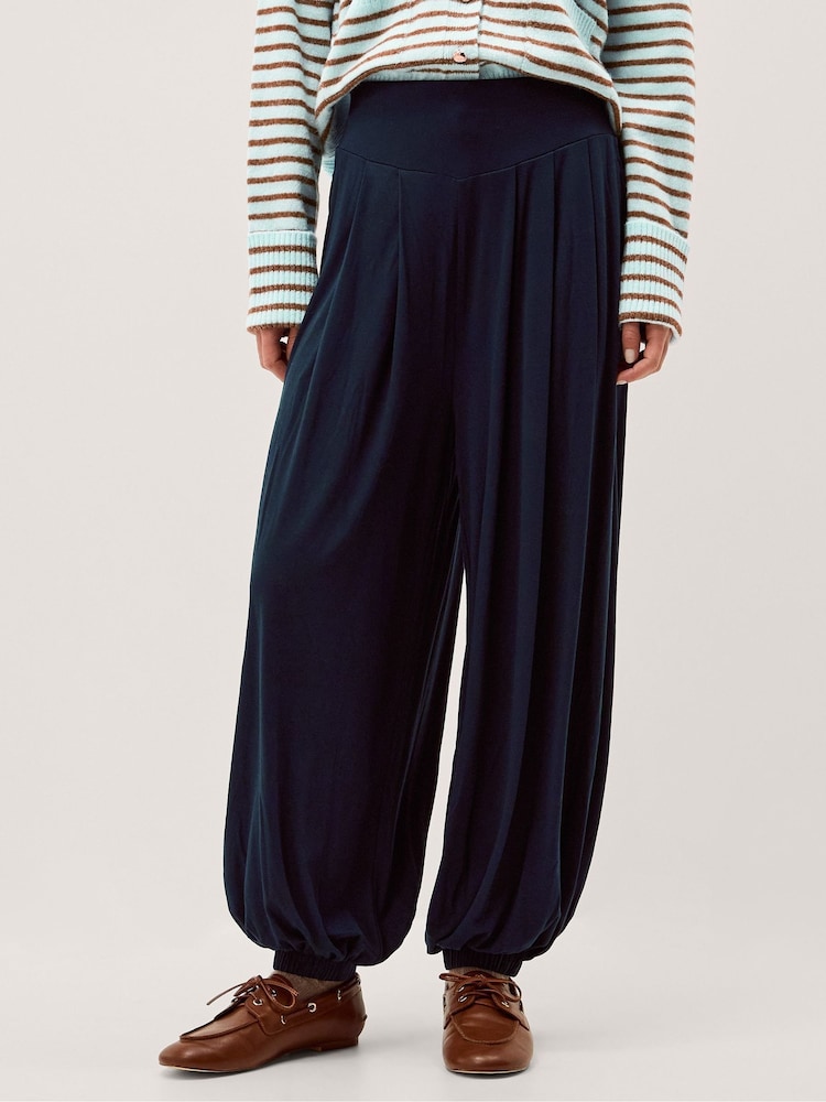 Monsoon Blue Holly Jersey Harem Trousers - Image 1 of 4 Monsoon Blue Holly Jersey Harem Trousers - Image 1 of 4