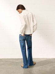BHOEM Cream Romantic Cotton Shirt With Lace Inserts - Image 4 of 4