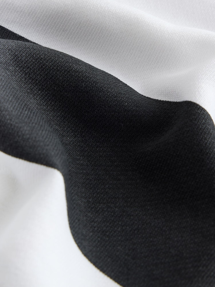 smALLSAINTS Black/White Striped Rugby Top And Joggers Set - Image 11 of 11