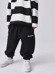 smALLSAINTS Black/White Striped Rugby Top And Joggers Set - Image 4 of 11