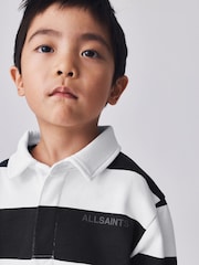 smALLSAINTS Black/White Striped Rugby Top And Joggers Set - Image 6 of 11