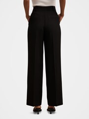 Forever New Black Ada Petite Straight Leg Trousers - Image 2 of 5