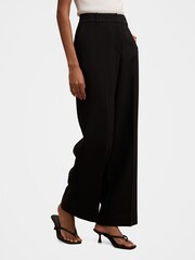 Forever New Black Ada Petite Straight Leg Trousers - Image 4 of 5