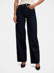 Forever New Blue Yasmin Slim Wide Leg Jeans - Image 1 of 5