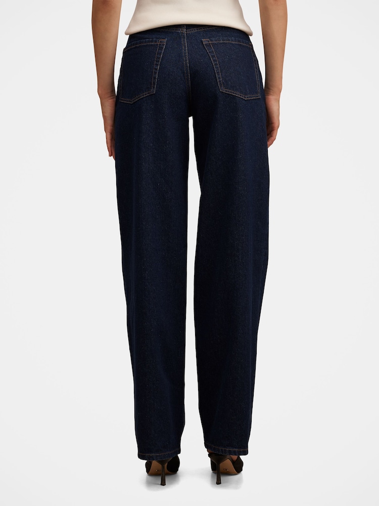 Forever New Blue Yasmin Slim Wide Leg Jeans - Image 2 of 5
