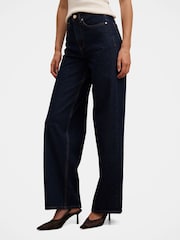 Forever New Blue Yasmin Slim Wide Leg Jeans - Image 4 of 5