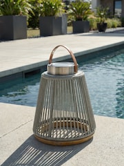 Maze Light Grey Athena Small Outdoor Solar Light - Image 1 of 4