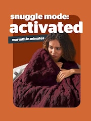 Silentnight Berry Luxury Super Cosy 9-Heat Setting Heated Throw - Image 2 of 9