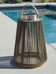 Maze Dark Olive Athena Large Outdoor Solar Light - Image 1 of 4