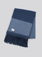 U.S. Polo Assn – Farblich abgestimmter Überwurf mit Fischgrätmuster - Bild 4 von 5