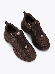 KG Kurt Geiger Brown Luster Trainers - Image 3 of 5
