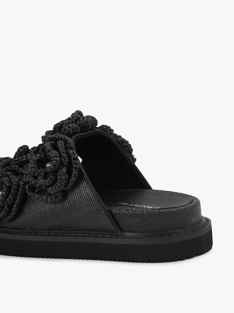 KG Kurt Geiger Black Sonnet Footbed Sandals - Image 5 of 5 KG Kurt Geiger Black Sonnet Footbed Sandals - Image 5 of 5