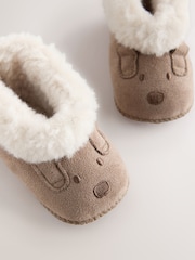 Hnědá se psy - Pull On Baby Slippers (0-2mths) - Obrázek 3 z 5