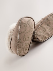 Hnědá se psy - Pull On Baby Slippers (0-2mths) - Obrázek 5 z 5