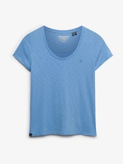 Superdry Light Blue Studios Scoop Neck T-Shirt - Image 6 of 7