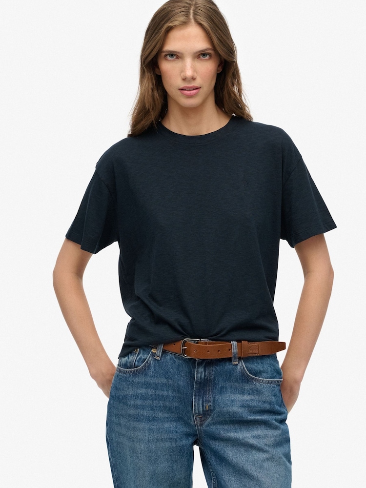 Superdry Blue Studios Crew Neck T-Shirt - Image 1 of 4