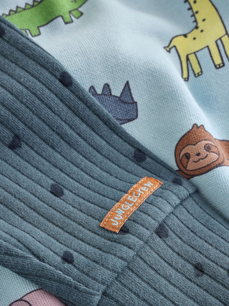 Mavi Safari - Uşaq Sweatshirt və Leggings Dəsti (0ay -2il) - 9şəkildən 9 şəkil