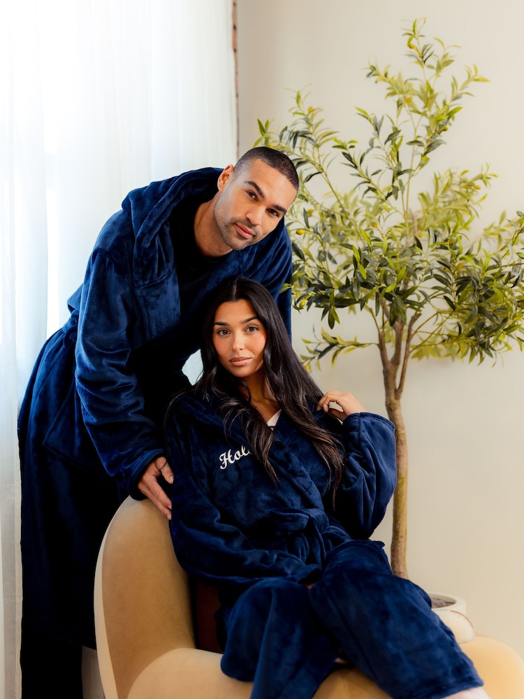 Lulabay Personalised Plush Maxi Dressing Gown - Image 1 of 1 Lulabay Personalised Plush Maxi Dressing Gown - Image 1 of 1