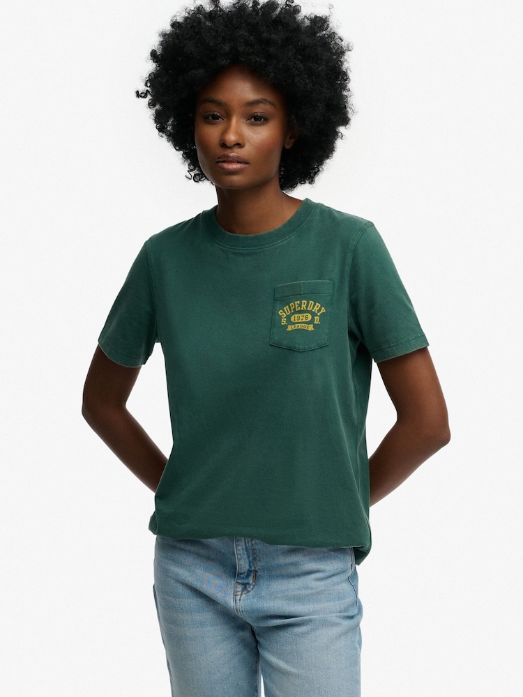 Superdry Vintage Prep T-Shirt - Afbeelding 1 van 8