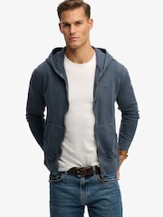 Superdry Blue Classic Essential Zip Hoodie - Image 5 of 7