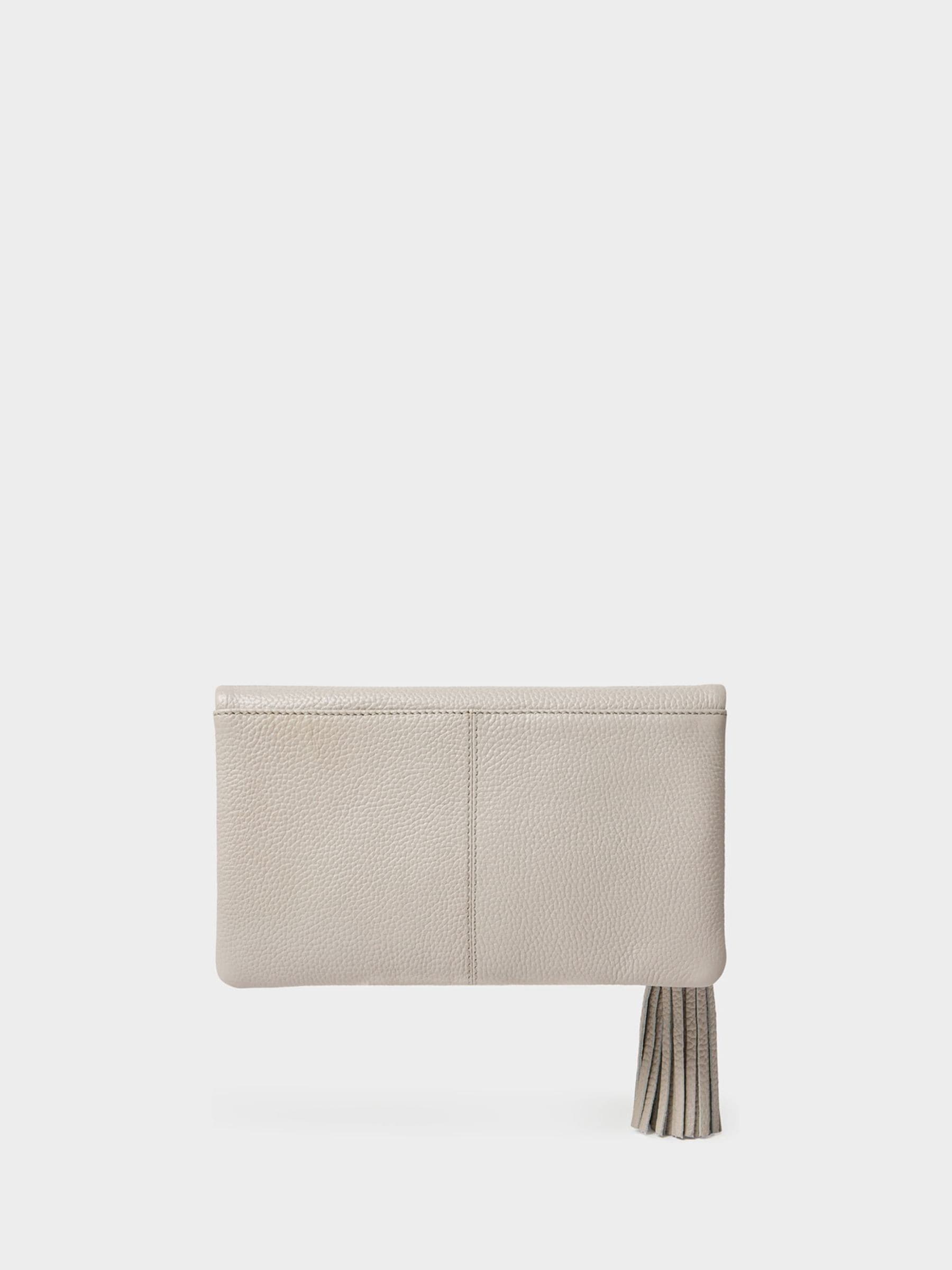Buy Osprey London Natural Bexley Grainy Hide Leather Clutch Bag