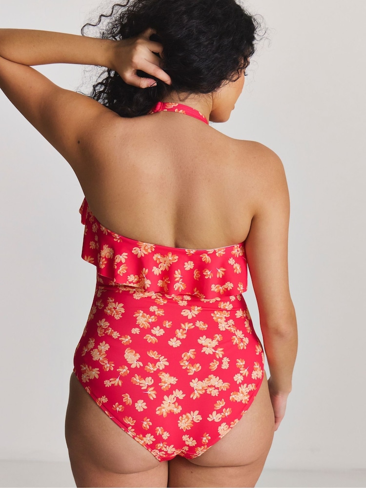 Simply Be Red Value Ruffle Swimsuits 2 Pack - Image 2 of 5 Simply Be Red Value Ruffle Swimsuits 2 Pack - Image 2 of 5