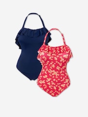 Simply Be Red Value Ruffle Swimsuits 2 Pack - Image 5 of 5