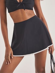 Simply Be Black Magisculpt Swim Skirt With Shorts Set - Image 3 of 4