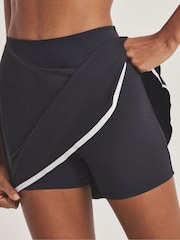 Simply Be Black Magisculpt Swim Skirt With Shorts Set - Image 4 of 4