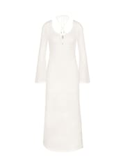 Weiß - Triumph Beach My Wear Long Sleeved Crochet Long Dress - Bild 5 von 5