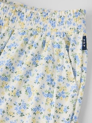 Polarn O. Pyret Blue Floral Wide Leg Trousers - Image 2 of 2