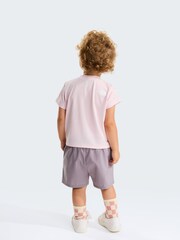 The North Face Pink Baby 24/7 Shorts and T-Shirt Set - Image 6 of 12