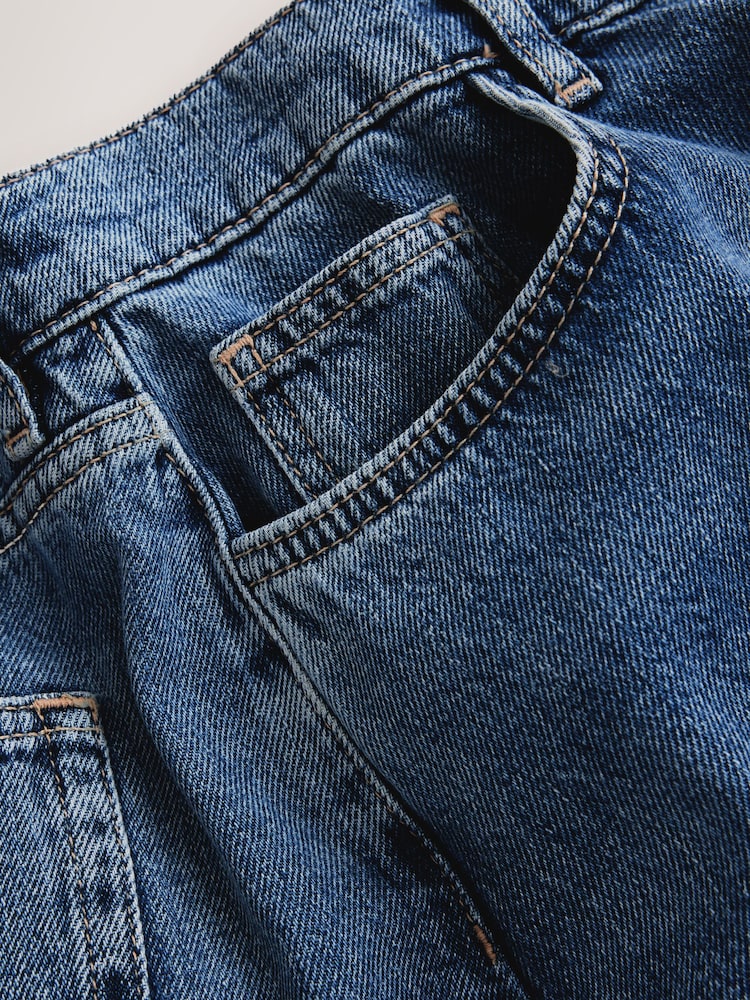 Mid Blue Wide Smart Palazzo Jeans - Image 6 of 6 Mid Blue Wide Smart Palazzo Jeans - Image 6 of 6
