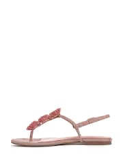 Sam Edelman Pink Eliza Regular Fit Toe Post Sandals - Image 2 of 7